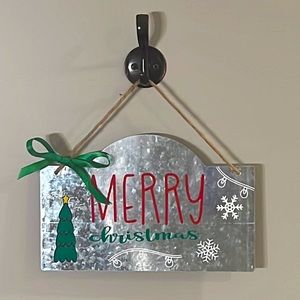 Hand Crafted Hanging Christmas Sign